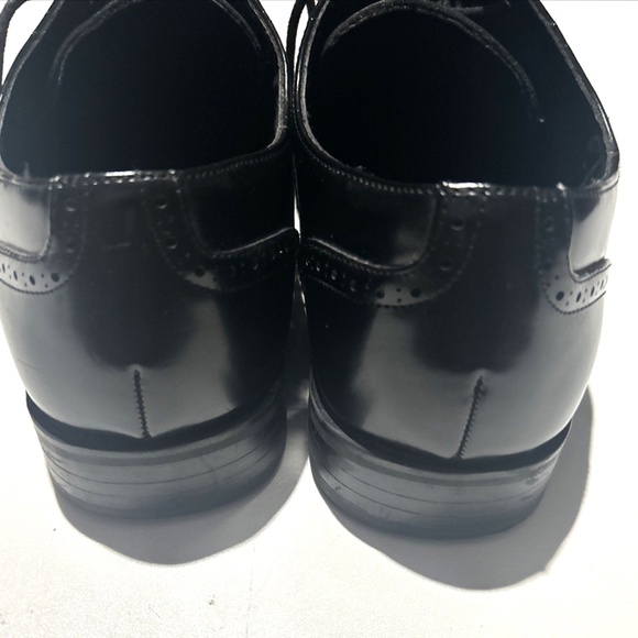 Stacy Adams Men's Dress Shoes Black Wardell Wingtip Oxfords Size 10M - Picture 7 of 8